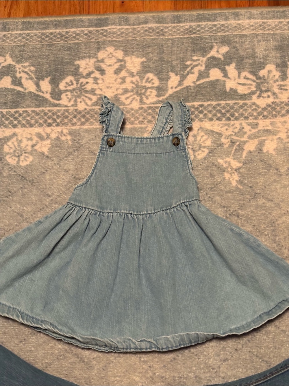 Carter's Light Blue Denim Pinafore Dress